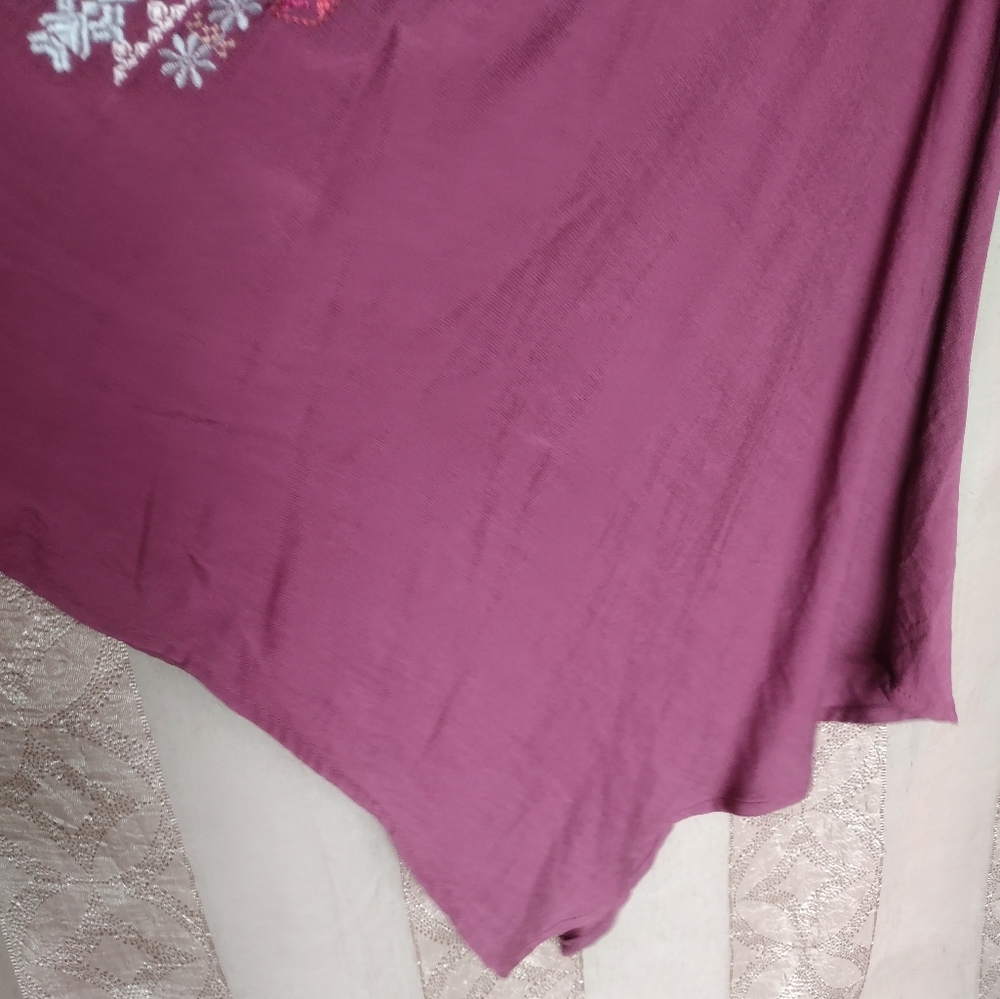 💎 Andree by UNIT Women's Top Embroidered Floral Flowy Tunic #0337 - Picture 4 of 13